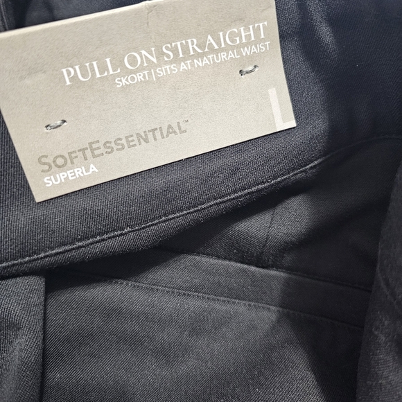 Soft Surroundings Pull On Black Skort Size Large - Picture 5 of 8
